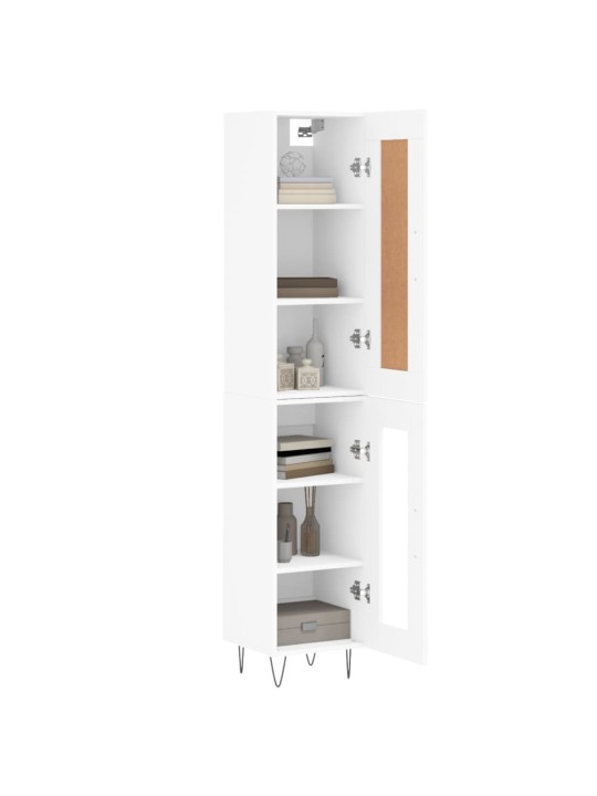 Skříň highboard bílá 34,5 x 34 x 180 cm kompozitní dřevo