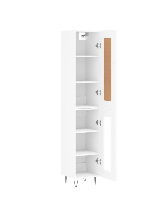 Skříň highboard bílá 34,5 x 34 x 180 cm kompozitní dřevo