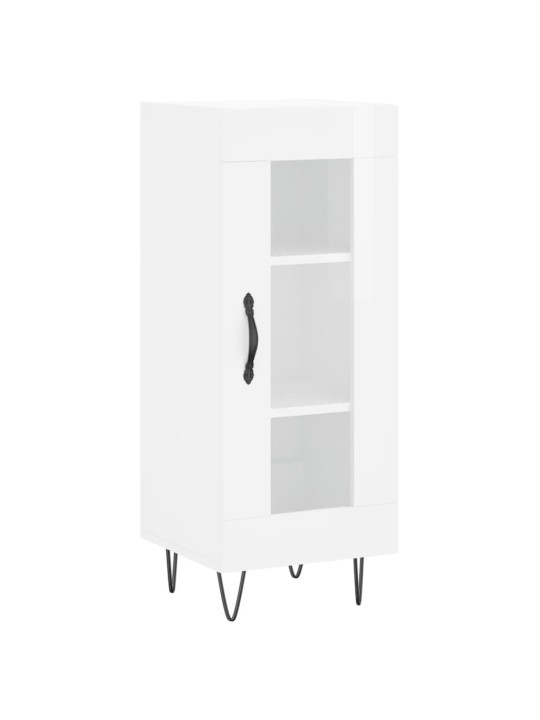 Skříň highboard bílá s vysokým leskem 34,5x34x180 cm kompozit