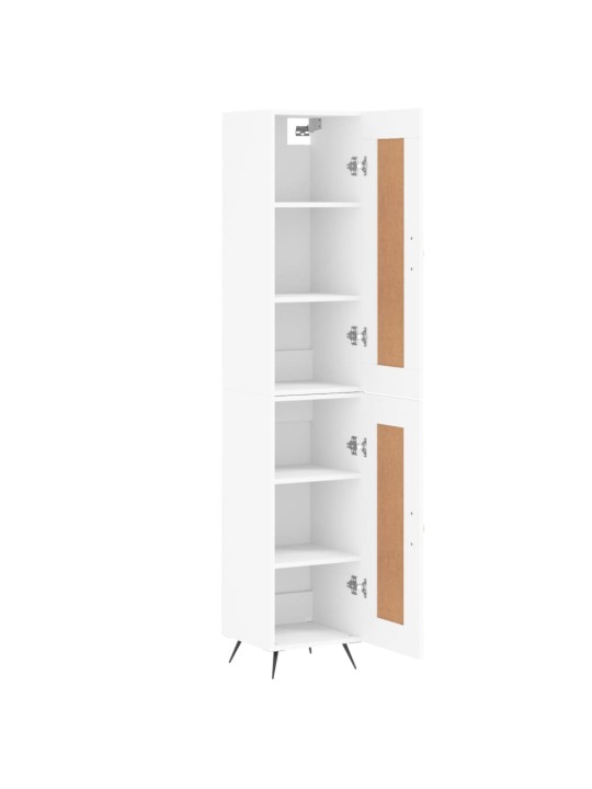 Skříň highboard bílá 34,5 x 34 x 180 cm kompozitní dřevo