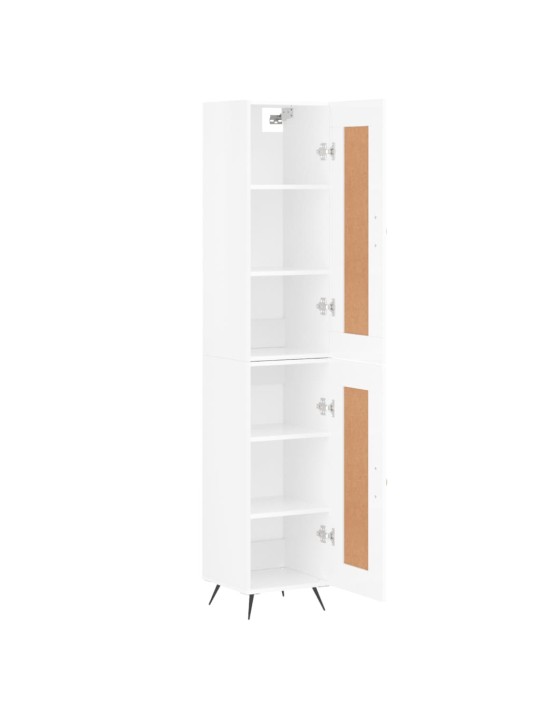 Skříň highboard bílá s vysokým leskem 34,5x34x180 cm kompozit