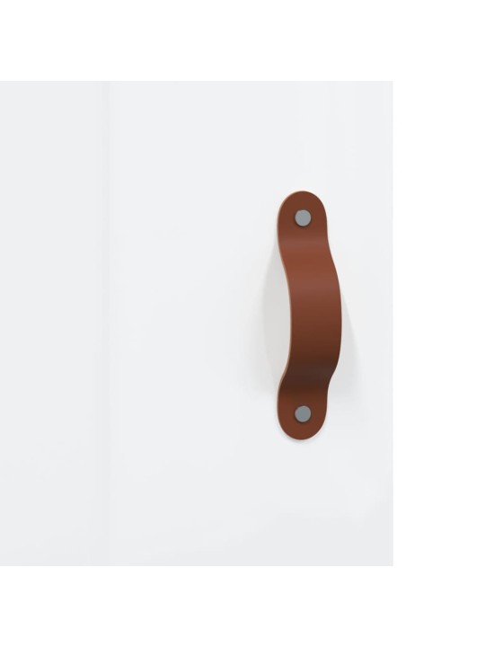 Skříň highboard bílá s vysokým leskem 34,5x34x180 cm kompozit