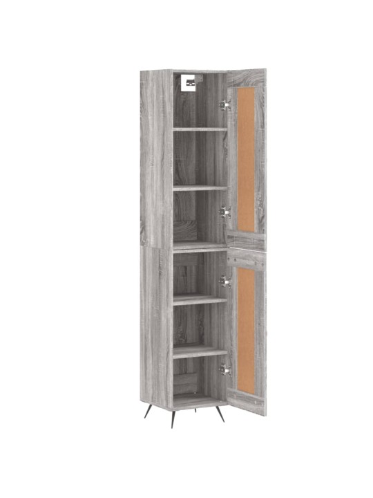 Skříň highboard šedá sonoma 34,5 x 34 x 180 cm kompozitní dřevo