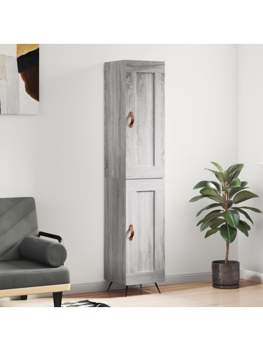 Skříň highboard šedá sonoma 34,5 x 34 x 180 cm kompozitní dřevo