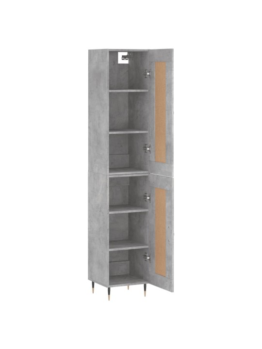 Skříň highboard betonově šedá 34,5x34x180 cm kompozitní dřevo