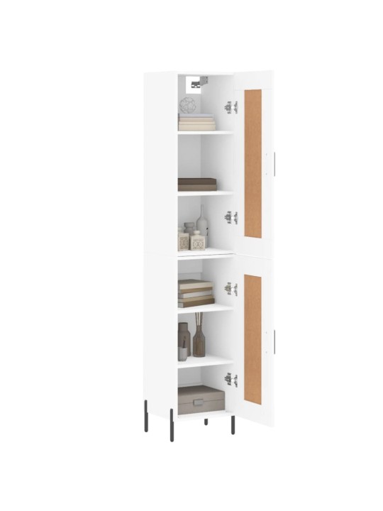Skříň highboard bílá 34,5 x 34 x 180 cm kompozitní dřevo