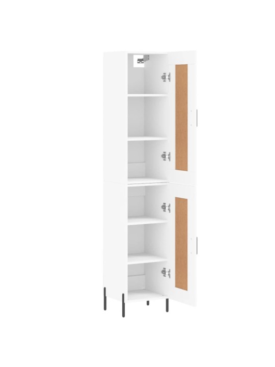 Skříň highboard bílá 34,5 x 34 x 180 cm kompozitní dřevo