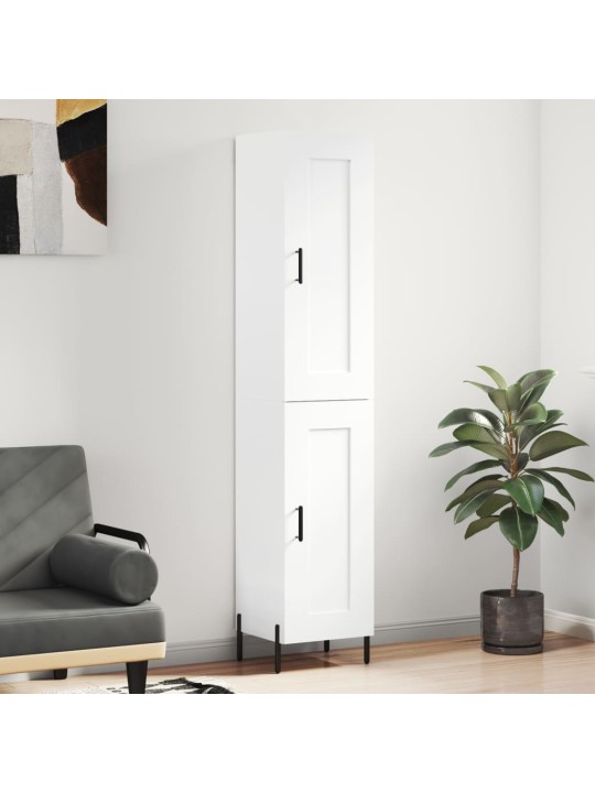 Skříň highboard bílá 34,5 x 34 x 180 cm kompozitní dřevo