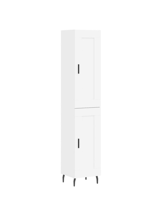 Skříň highboard bílá 34,5 x 34 x 180 cm kompozitní dřevo