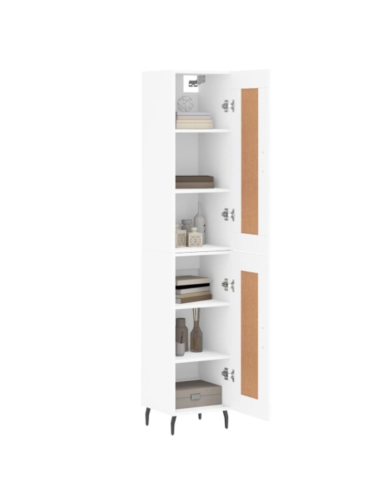 Skříň highboard bílá 34,5 x 34 x 180 cm kompozitní dřevo