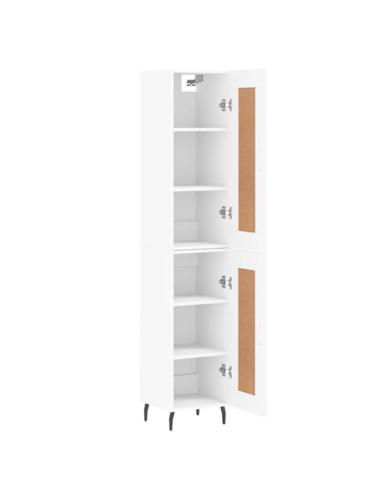 Skříň highboard bílá 34,5 x 34 x 180 cm kompozitní dřevo