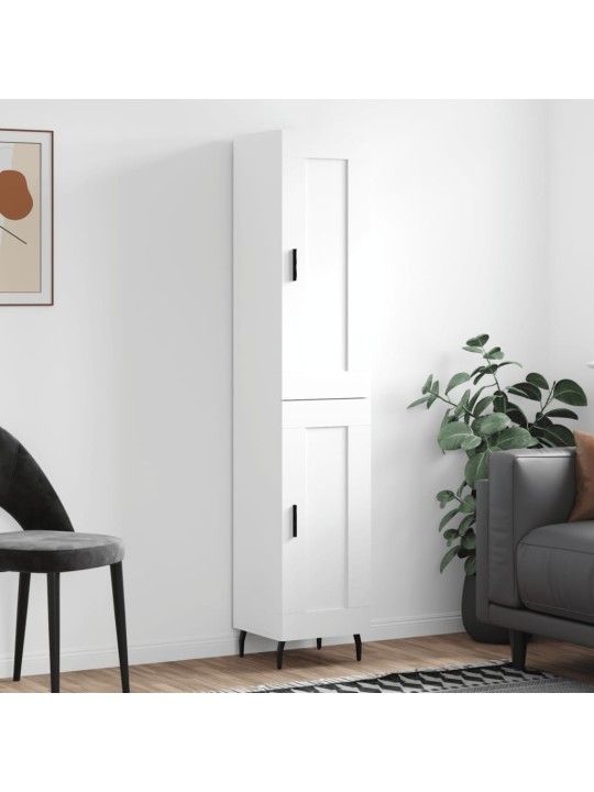 Skříň highboard bílá 34,5 x 34 x 180 cm kompozitní dřevo