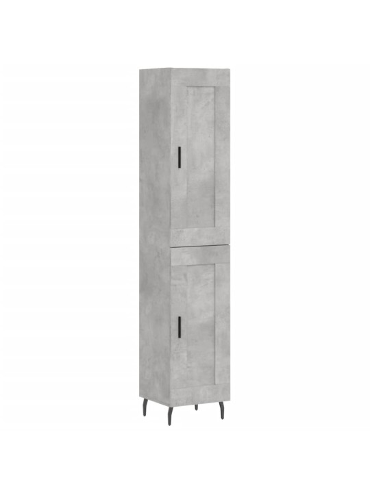Skříň highboard betonově šedá 34,5x34x180 cm kompozitní dřevo