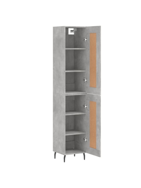 Skříň highboard betonově šedá 34,5x34x180 cm kompozitní dřevo