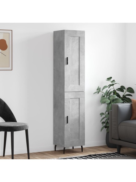 Skříň highboard betonově šedá 34,5x34x180 cm kompozitní dřevo