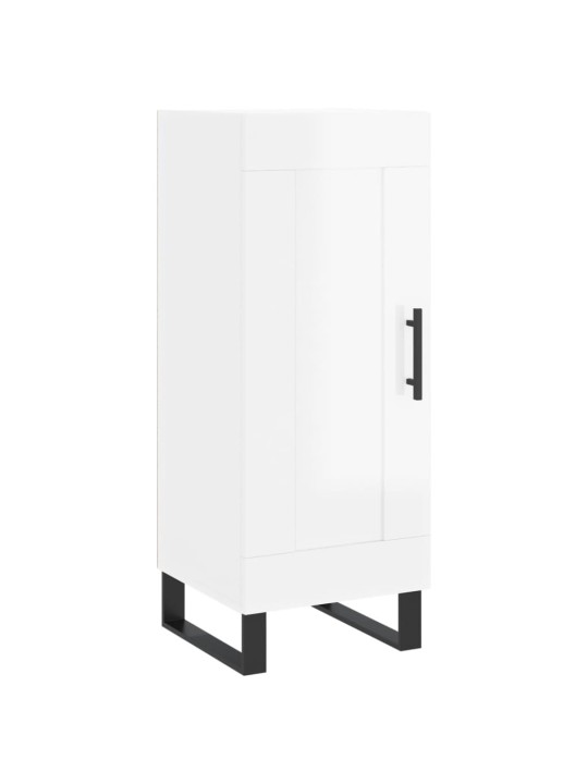 Skříň highboard bílá s vysokým leskem 34,5x34x180 cm kompozit