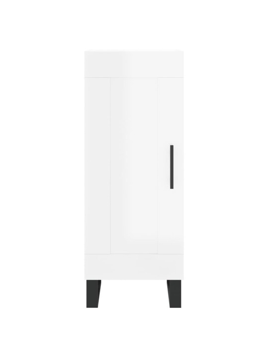 Skříň highboard bílá s vysokým leskem 34,5x34x180 cm kompozit
