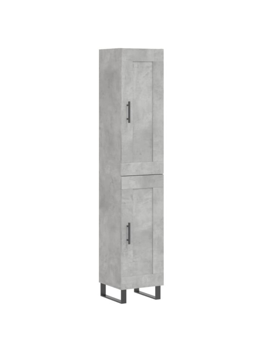 Skříň highboard betonově šedá 34,5x34x180 cm kompozitní dřevo