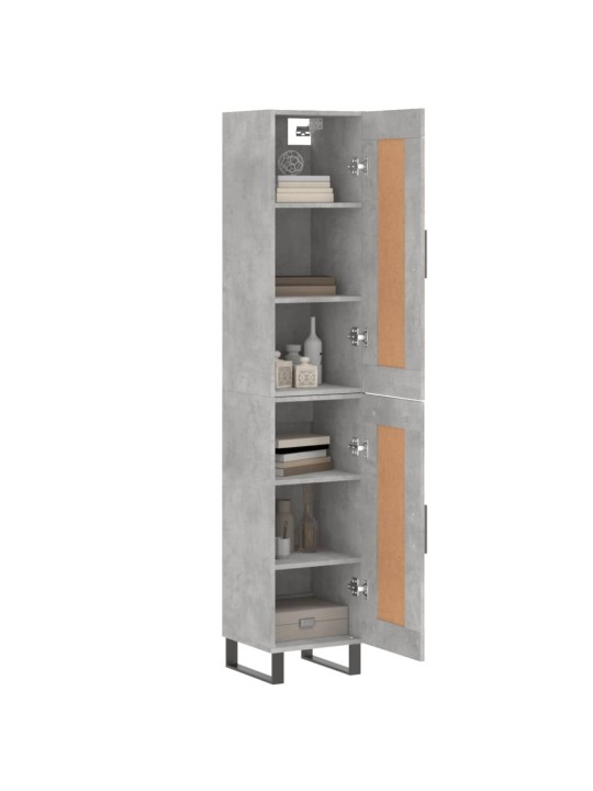 Skříň highboard betonově šedá 34,5x34x180 cm kompozitní dřevo
