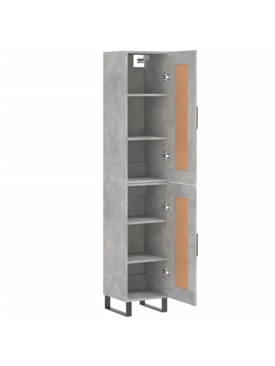 Skříň highboard betonově šedá 34,5x34x180 cm kompozitní dřevo