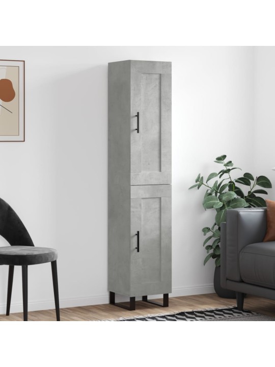 Skříň highboard betonově šedá 34,5x34x180 cm kompozitní dřevo