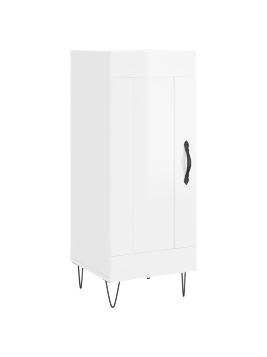 Skříň highboard bílá s vysokým leskem 34,5x34x180 cm kompozit