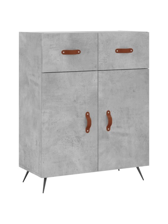 Skříň highboard betonově šedá 69,5x34x180 cm kompozitní dřevo