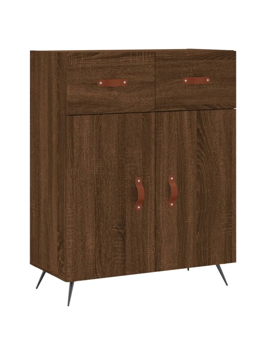 Skříň highboard hnědý dub 69,5 x 34 x 180 cm kompozitní dřevo