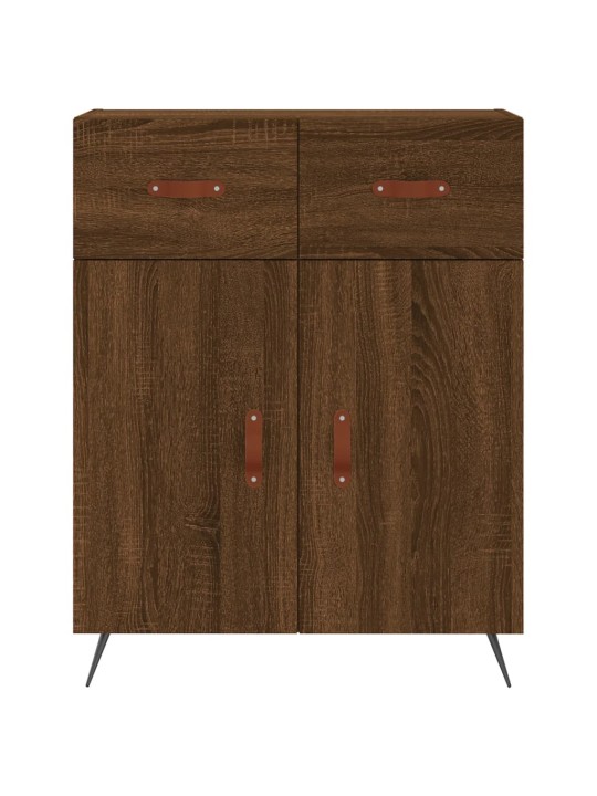 Skříň highboard hnědý dub 69,5 x 34 x 180 cm kompozitní dřevo