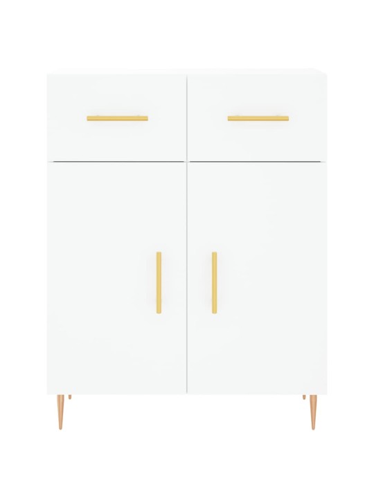 Skříň highboard bílá 69,5 x 34 x 180 cm kompozitní dřevo