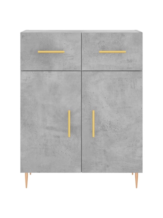 Skříň highboard betonově šedá 69,5x34x180 cm kompozitní dřevo