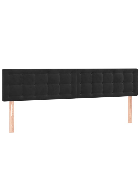Box spring postel s matrací černá 160x200 cm samet