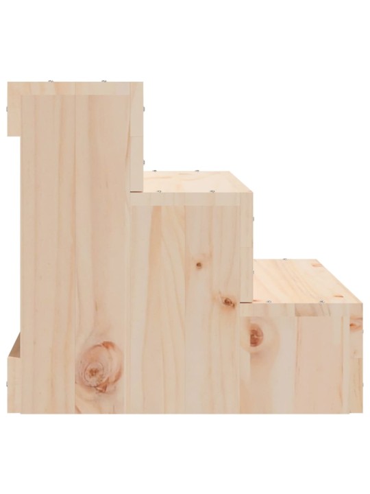 Schůdky pro domácí zvířata 40x37,5x35 cm masivní borové dřevo