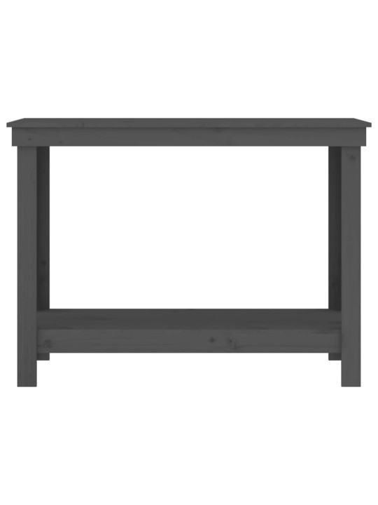 Dílenský stůl šedý 110x50x80 cm masivní borovice