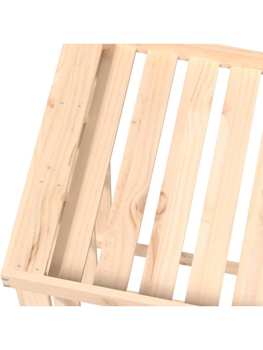 Venkovní stojan na dřevo 108 x 52 x 106 cm masivní borovice