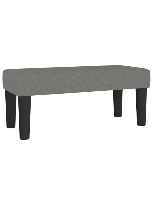 Box spring postel s matrací tmavě šedá 90x200 cm textil