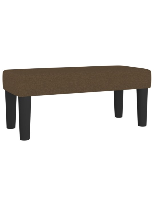 Box spring postel s matrací tmavě hnědá 90x200 cm textil