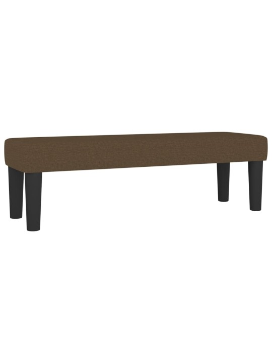 Box spring postel s matrací tmavě hnědá 180x200 cm textil