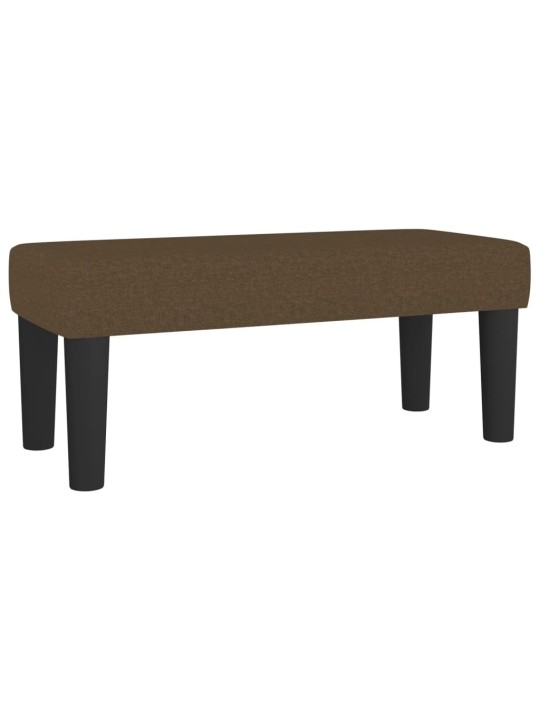 Box spring postel s matrací tmavě hnědá 120x200 cm textil