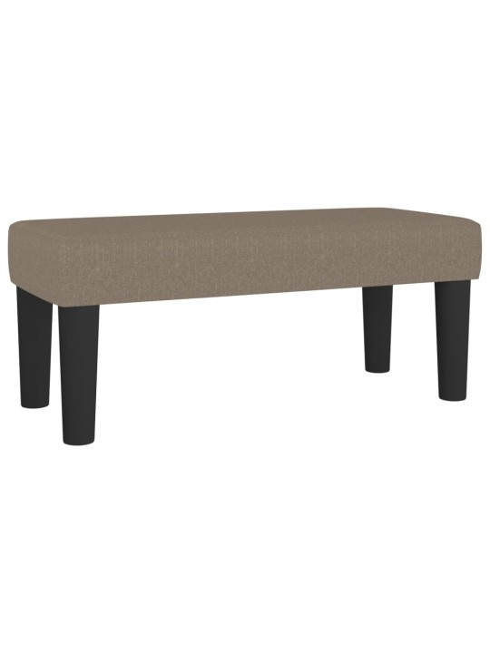 Box spring postel s matrací taupe 100 x 200 cm textil