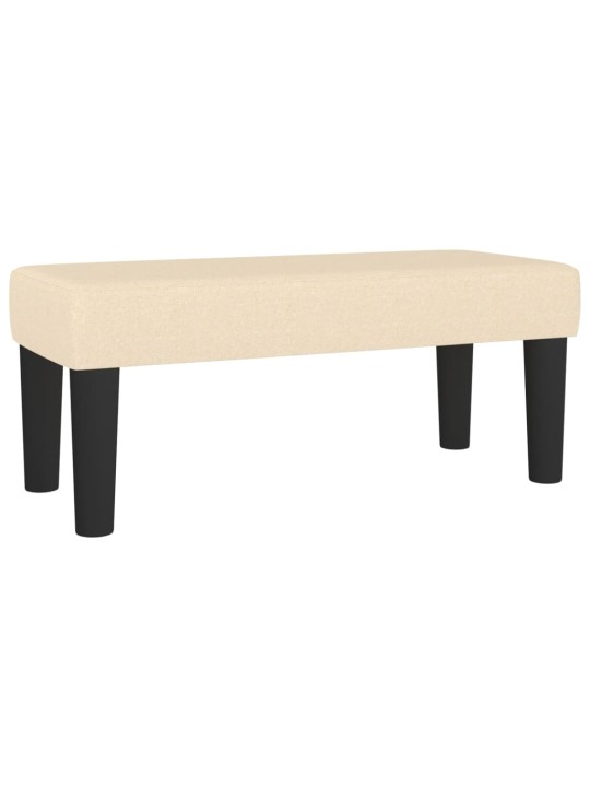 Box spring postel s matrací krémová 100 x 200 cm textil