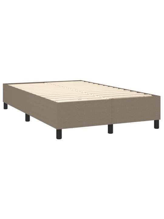Box spring postel s matrací taupe 120x200 cm textil