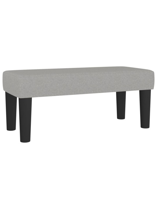 Box spring postel s matrací světle šedý 100 x 200 cm textil