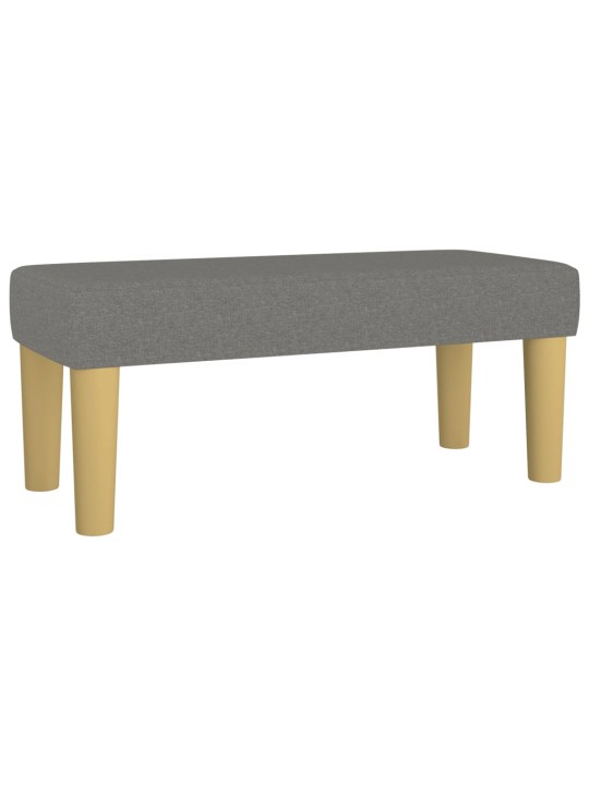 Box spring postel s matrací tmavě šedá 90x200 cm textil