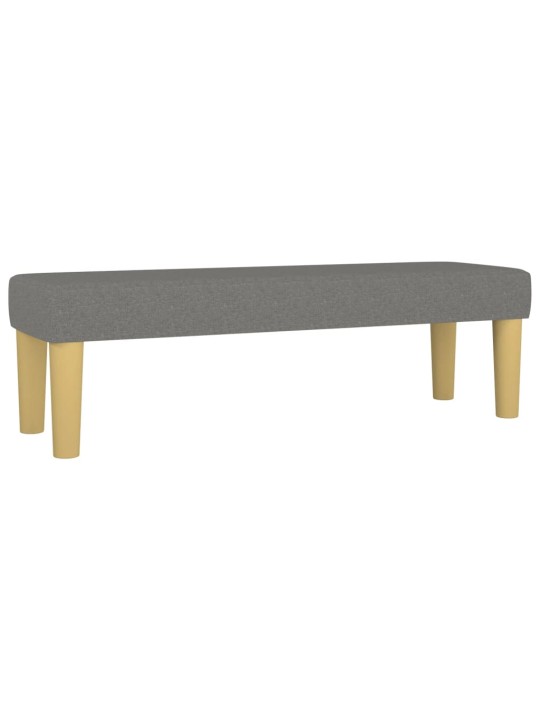 Box spring postel s matrací tmavě šedý 140 x 190 cm textil