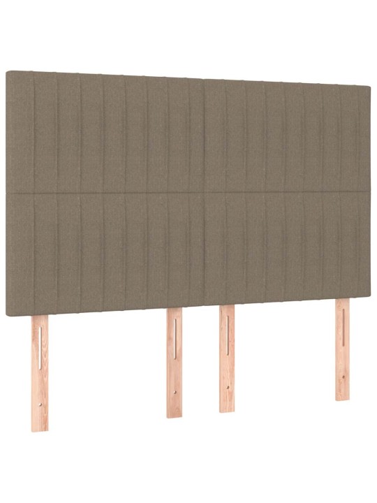 Box spring postel s matrací taupe 140x190 cm textil