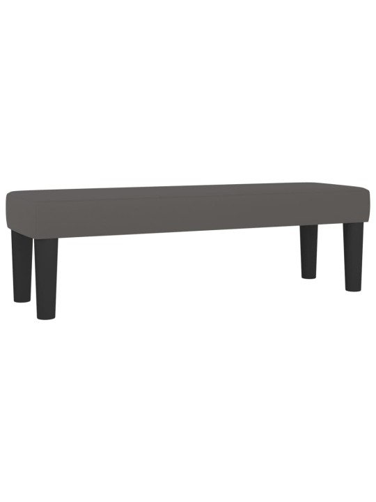 Box spring postel s matrací šedá 140 x 190 cm umělá kůže