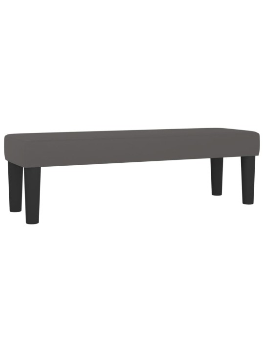 Box spring postel s matrací šedá 140x200 cm umělá kůže