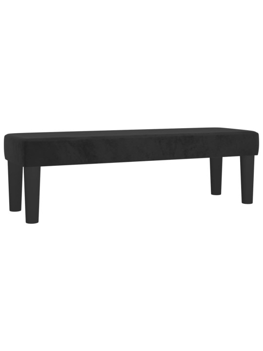 Box spring postel s matrací černá 140 x 190 cm samet