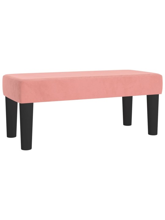 Box spring postel s matrací růžová 100x200 cm samet